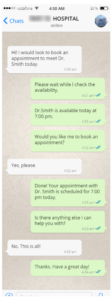 WhatsApp Healthcare Chatbot Appointment Scheduling