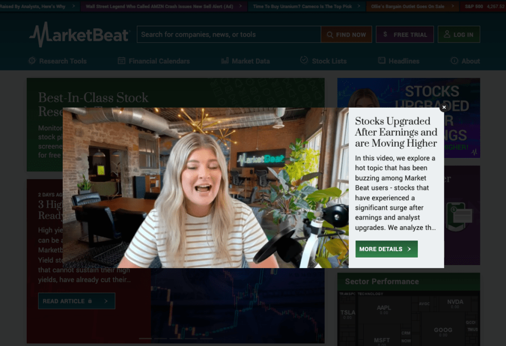 Marketbeat Website Popup