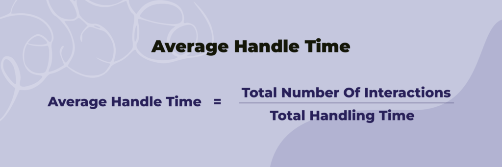 Average Handle Time Formula