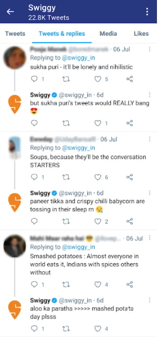 Swiggy Social Media Customer Service Example