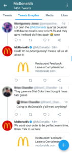 McDonald’s Social Customer Service Example