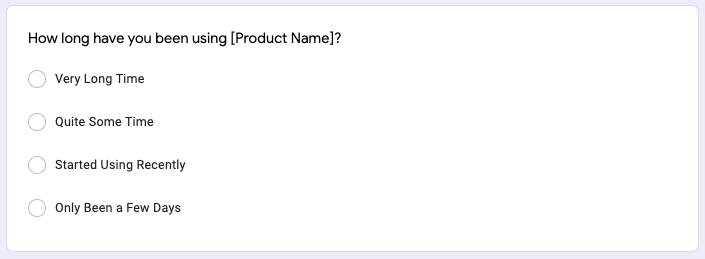 Customer Survey Question Wrong Method