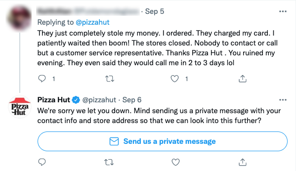 Pizza Hut Social Media Customer Support
