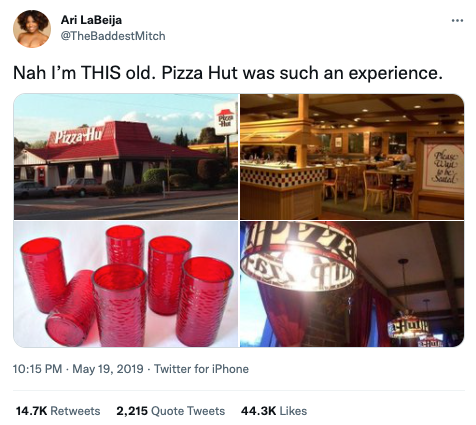 Untagged Tweet from a Pizza Hut Customer