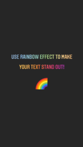 Instagram Rainbow Effect