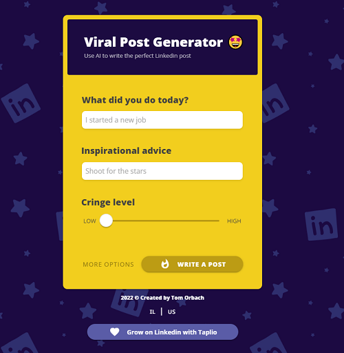 VIral Post Generator App