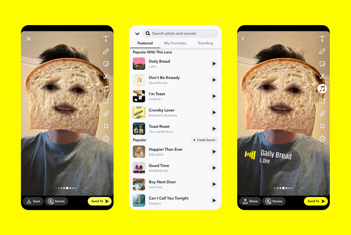 Snapchat Expands Sound Library